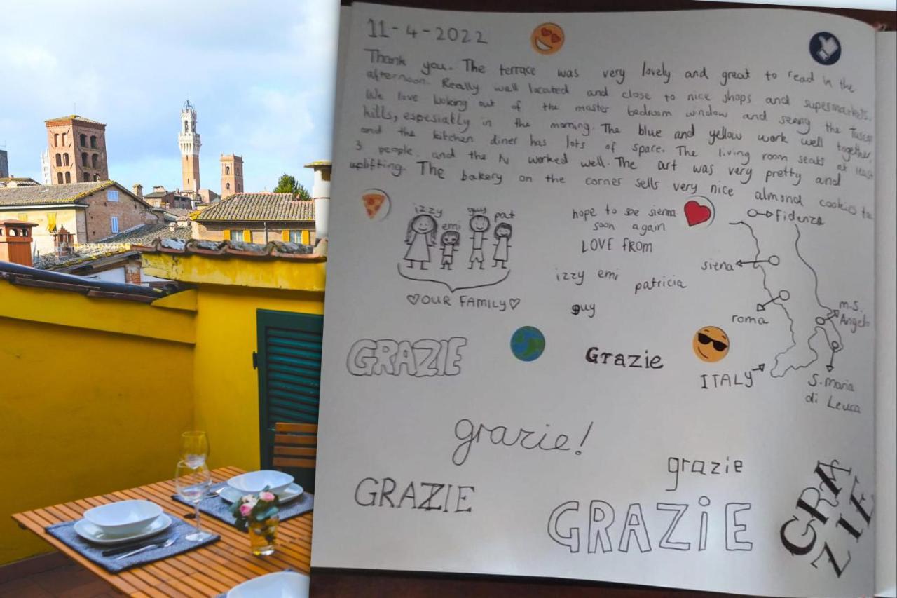 Un Terrazzo Sulla Magia Leilighet Siena Eksteriør bilde